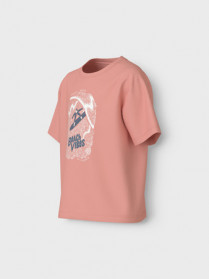 NAME IT T-shirt Vagno Peach Pearl Beach Palms